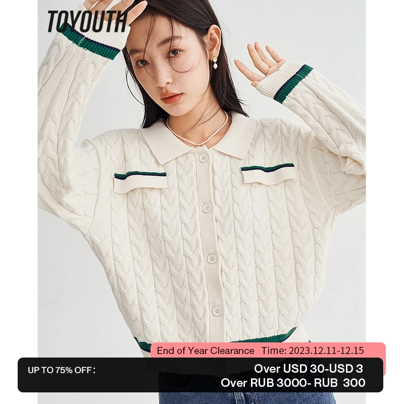 

Toyouth Women Knitted Vest 2023 Spring Sleeveless O Neck Loose Sweaters Colorful Stripes Casual Chic All-match Tops