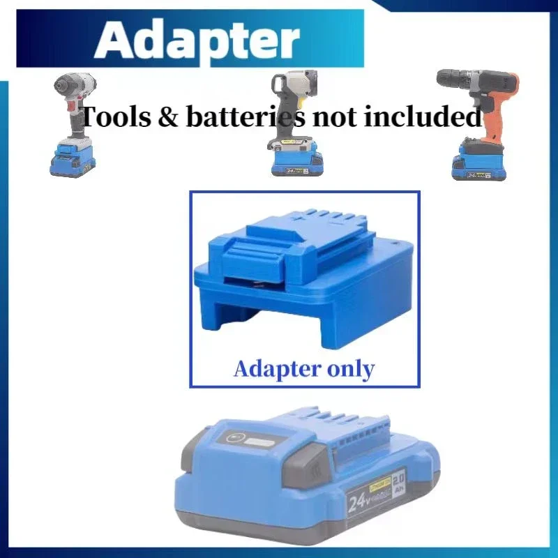 

For KOBALT 24v Battery Adapter For KOBALT To Porter Cable/ Black+Decker/Stanley Toois Converter (excluding tools and batteries)