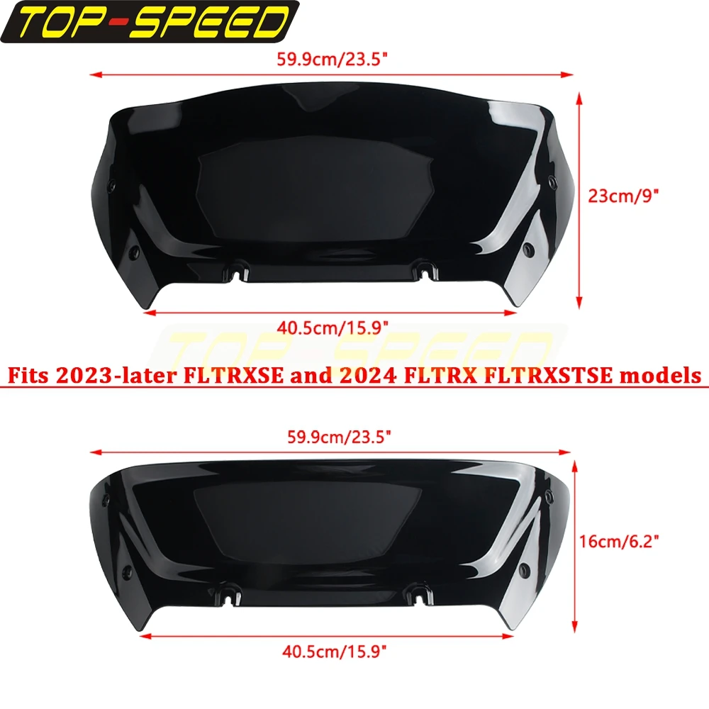 4,5 inch Wave Windscherm Windscherm Windsplitter Deflector past voor Harley Davidson CVO Road Glide FLTRXSE 2023-Up, Road Glide FLTRX, FLTRXSTSE 2024-Up (Geel 4,5 inch Wave Windscherm Windscherm Windsplitter Deflector past voor Harley Davidson CVO Road Glide FLTRXSE 2023-Up, Road Glide FLTRX, FLTRXSTSE 2024-Up (Geel