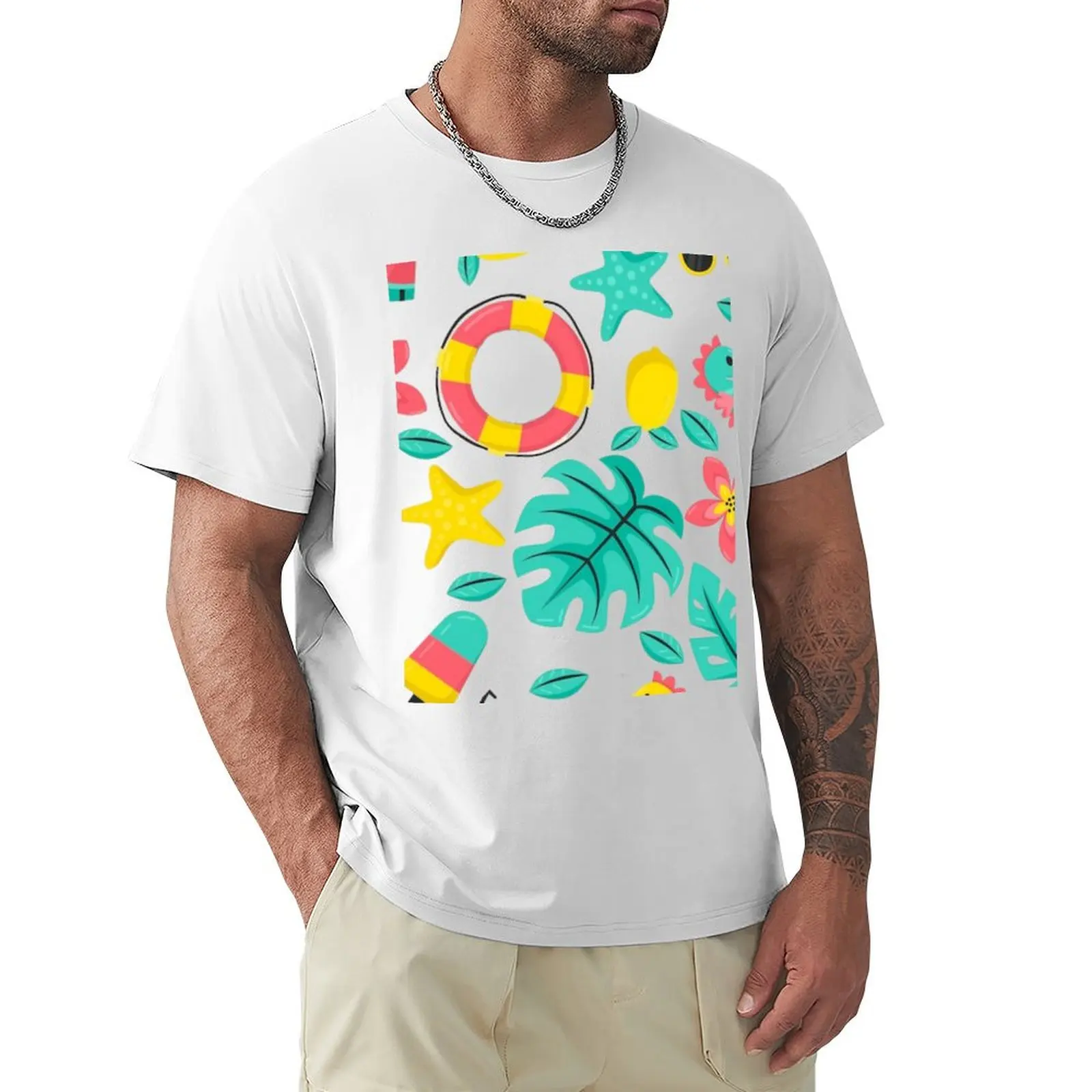 

summer patterns T-Shirt cute tops tops oversized t shirt men