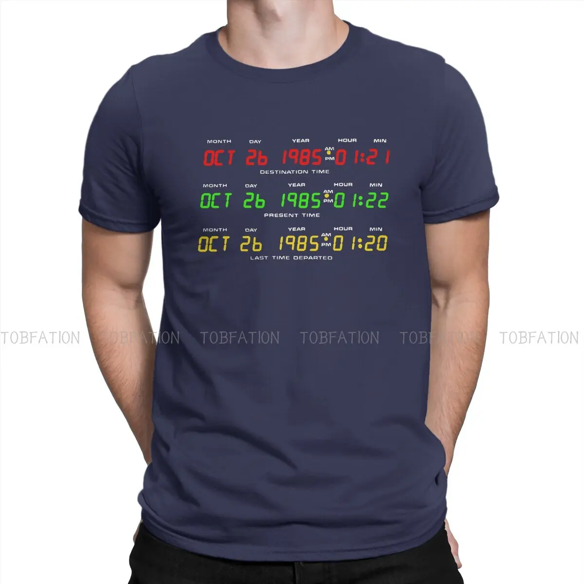 Back to the Future Time Circuits Graphic Men's Cotton T-Shirt