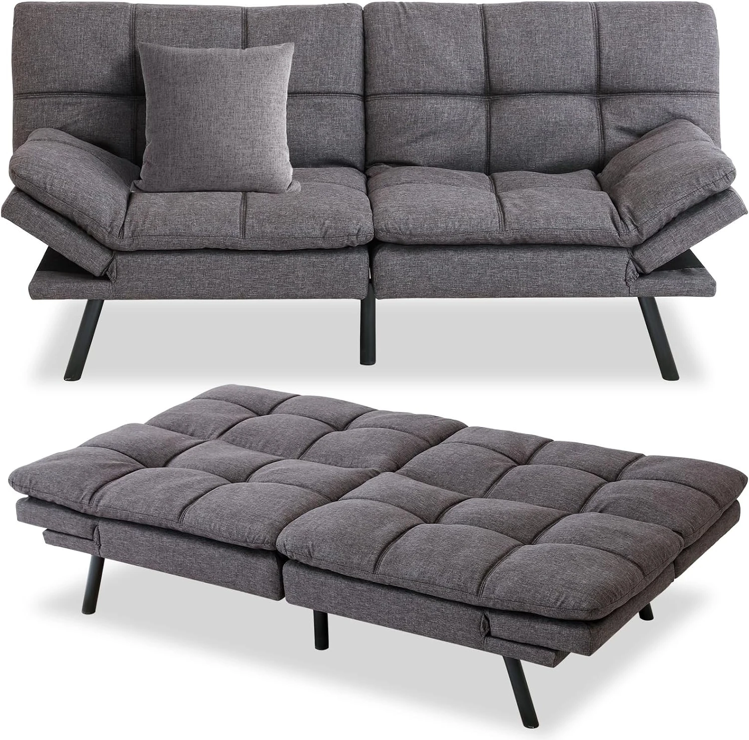 

Sofa bed, Sofa convertible memory foam sleep love seat, modern sofa bed