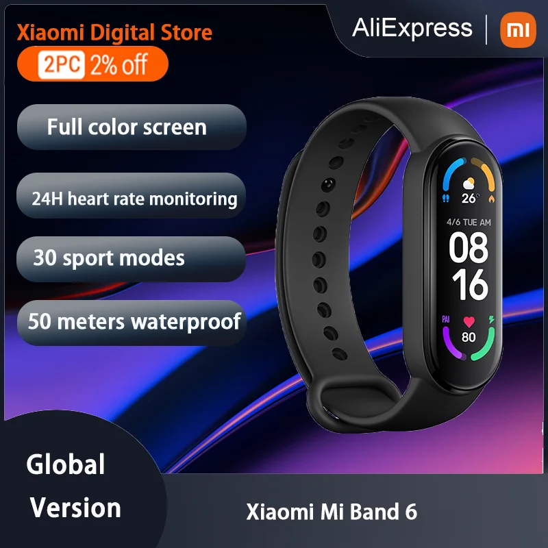 Xiaomi Mi Smart Band 6 Global Version | Xiaomi Mi Band 5 Global Version ...
