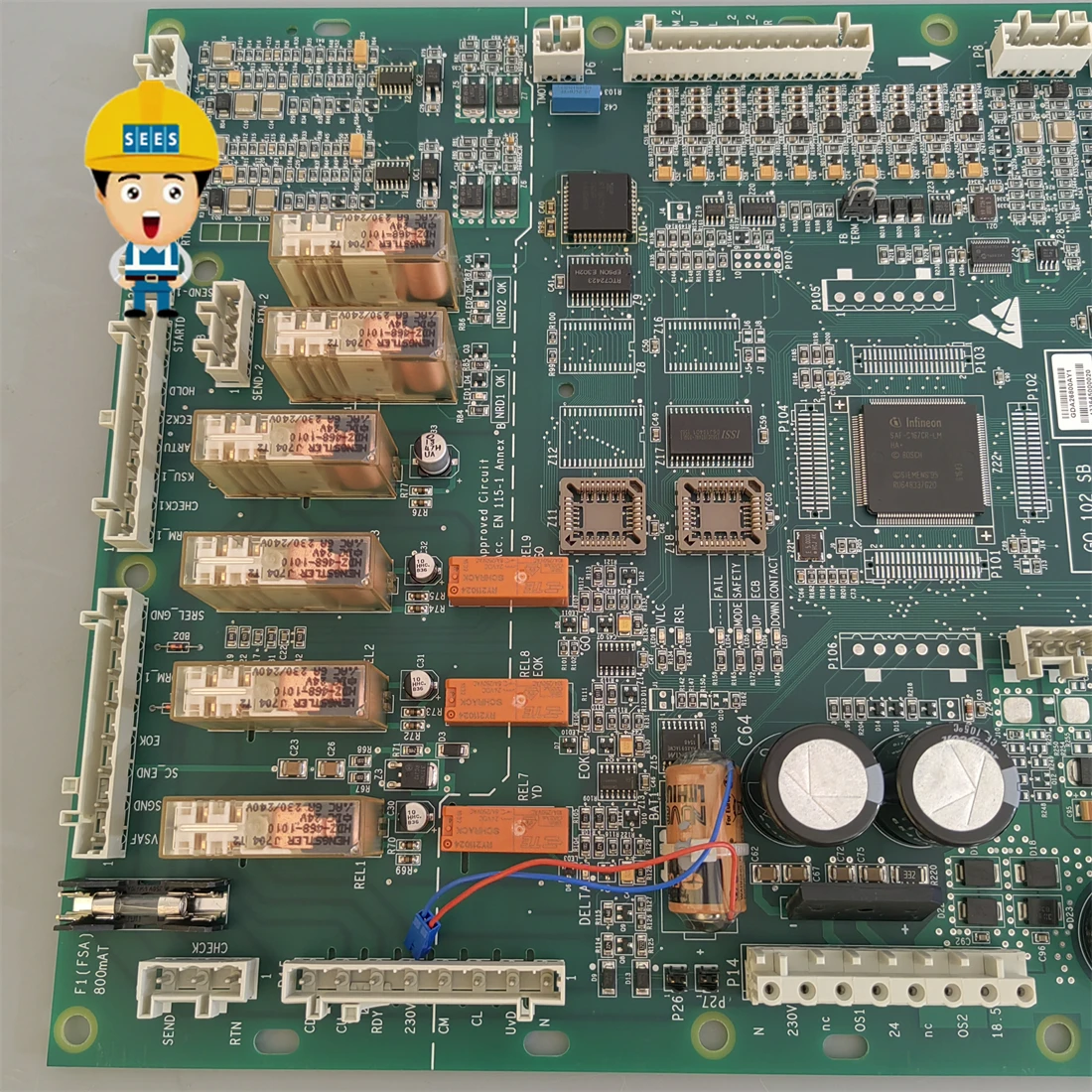 SEES GDA26800AY1 Escalator Board ECB_II ECBII ECB_2 ECB2 GDA26800AY PCB CARD Parts elevator spare parts