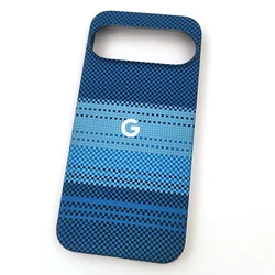 Luxury Ultra - Thin Matte Carbon Fiber Pattern Shockproof Case with MagSafe Compatibility - Pixel 6 (Blue)