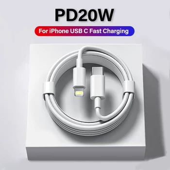 애플 PD용 고속 충전 케이블, 아이폰 13, 12, 11, 14 프로 맥스, 미니 USB C, 날짜 케이블, 8 플러스, XS, 아이패드 충전기 액세서리, 20W