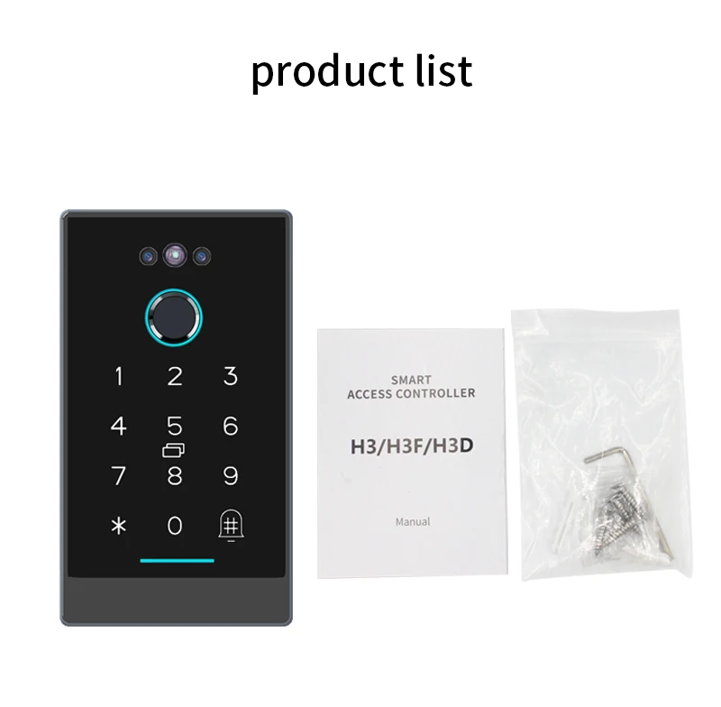 Ttlock Face Recognition Smart Lock Controller Facial Access Control Keypad Biome