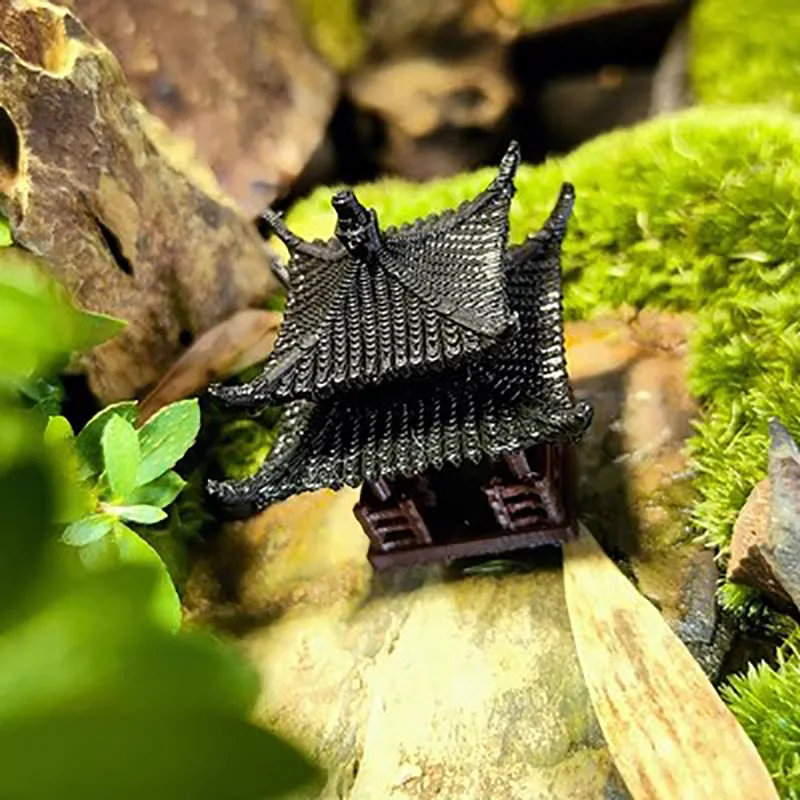 Bonsai Micro Landscape, Fish Tanks, Small Decorative Items, Chinese Ancient Architecture Models, Courtyards, pavilions