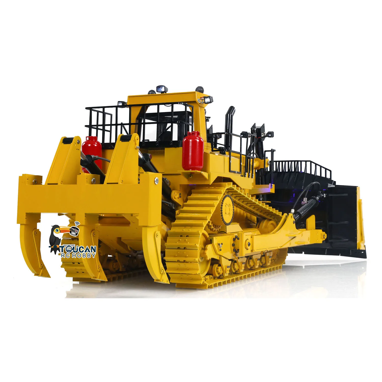 40KG 1/14 RC Metal Hydraulic Bulldozer D11T Remote Control Heavy Machine Radio Controlled Dozer Model Smoke Motor Battery PL18EV 3