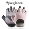 1Pair Workout Gloves Men Women Gym Lifting Fitness Climbing Exercises Work Out Wrist Belt Shock Absorb Foam Pad Palm Crossfit 1