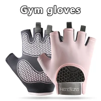 1Pair Workout Gloves Men Women Gym Lifting Fitness Climbing Exercises Work Out Wrist Belt Shock Absorb Foam Pad Palm Crossfit 1