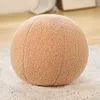 INS Popular Plush Yellow Moon Ball Shape Cushion Stuffed Donut Twist Bar Throw Pillow Home Decoration Room Pillow Birthday Gift 5