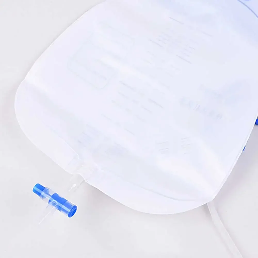10PCS/Lot Urinary Drainage Bags 750ML /1500 ML Anti-Reflux Urine Collector Wearable Men Elderly Disposable Sterile Urine Bag
