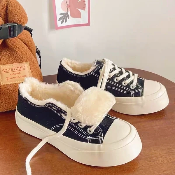 

Кроссовки женские с круглым носком, мягкая повседневная обувь на платформе, криперы, эспадрильи, Осень-зима 2023