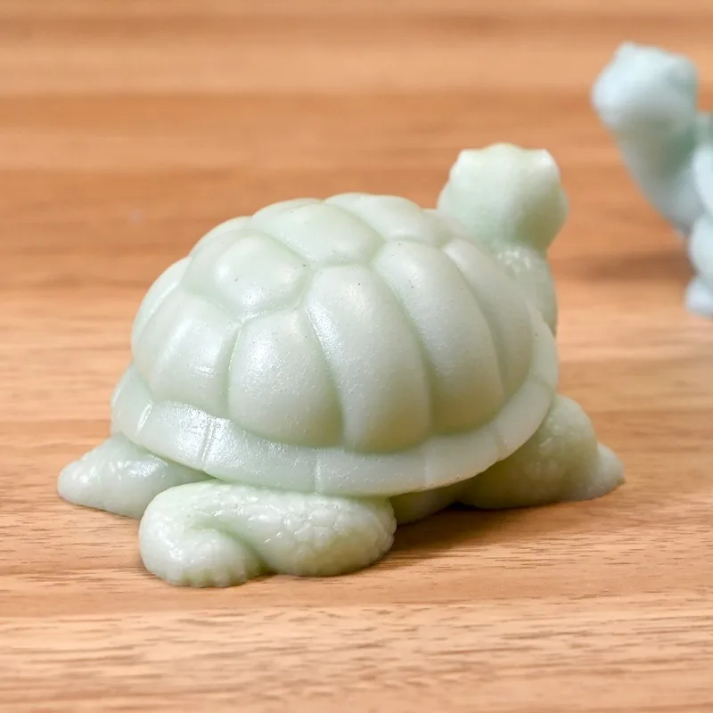 Cute Turtle Candle Silicone Mold 3D Small Pet Animal Crafts Plaster Resin Cement Soap Mold DIY Handmade Candle Making Tools
