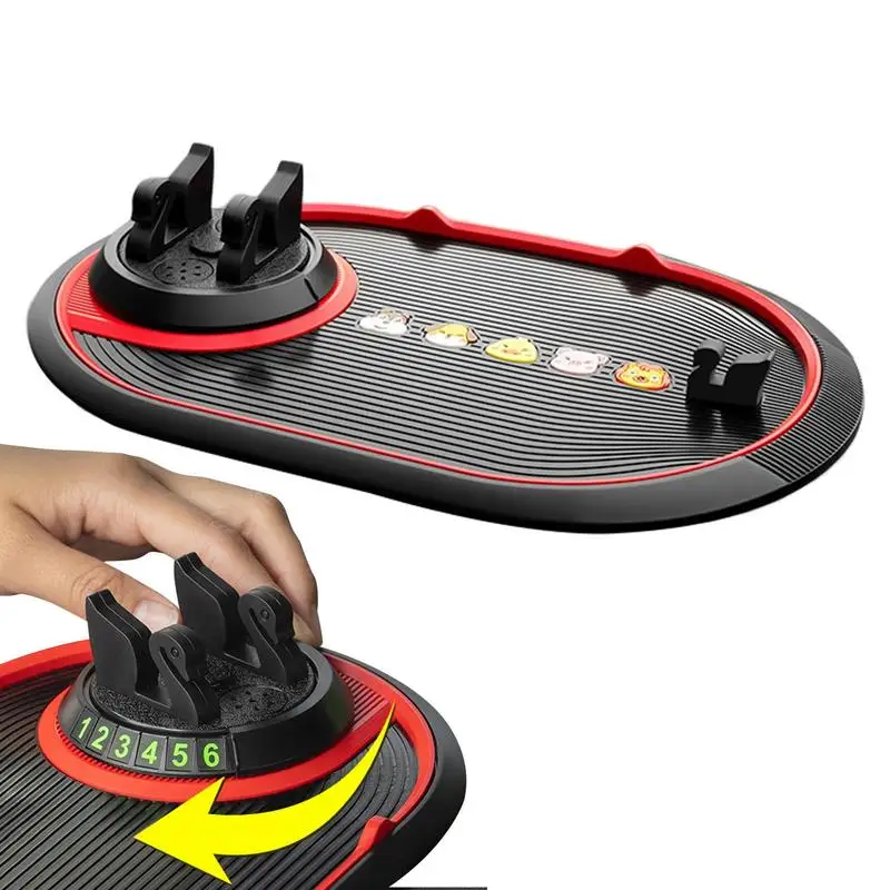 

Car Phone Dashboard Tray Car Tray Mobile Phone Holder With Aromatherapy Tablet Glasses Clip 360 Rotate Nonslip Phone Holder