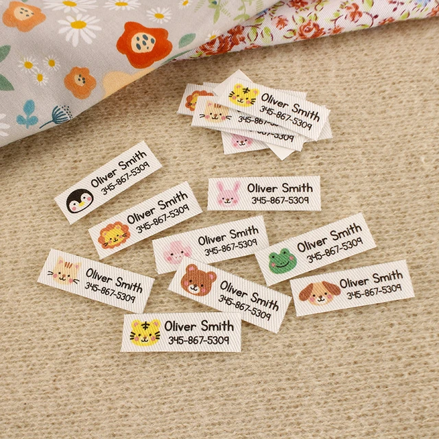 How to iron on name tags for clothing 