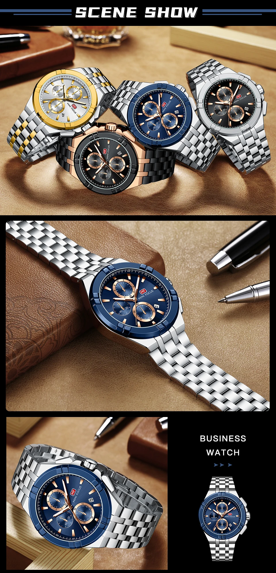 MINI FOCUS Quarzuhr für Herren, wasserdicht_voghion.com