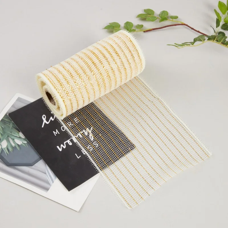 10Yards/Roll 6inch Mesh Yarn Roll Mesh Ribbon for Gift Wrapping Christmas Tree Deco Festival Wreaths DIY Handmade Crafts