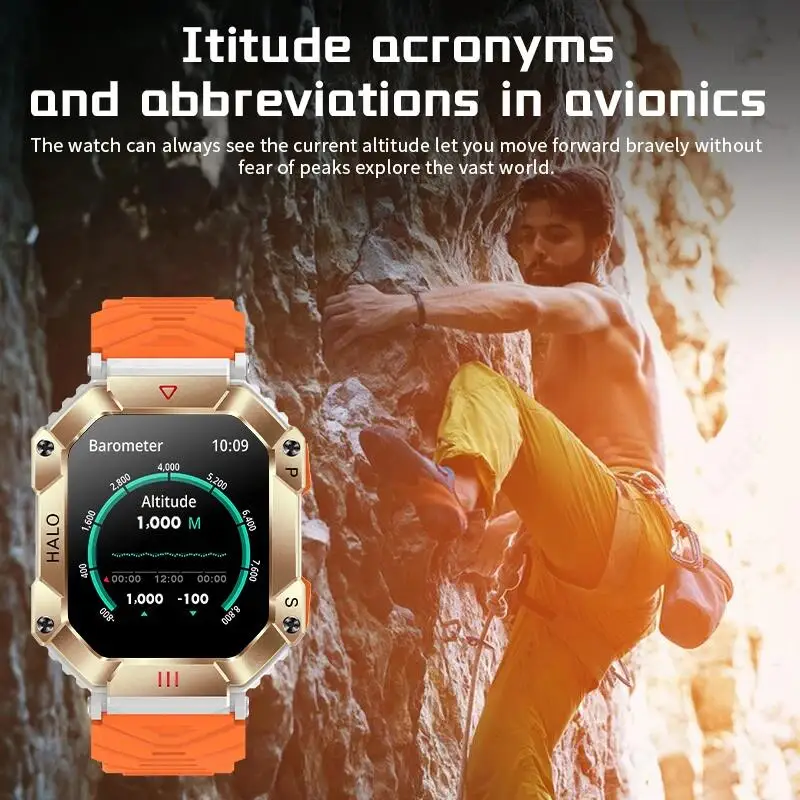 LIGE GPS Smart Watch For Android IOS Fitness Outdoor Sport Bluetooth Call 650MA Bracelet Military Healthy Monitor Men Smartwatch