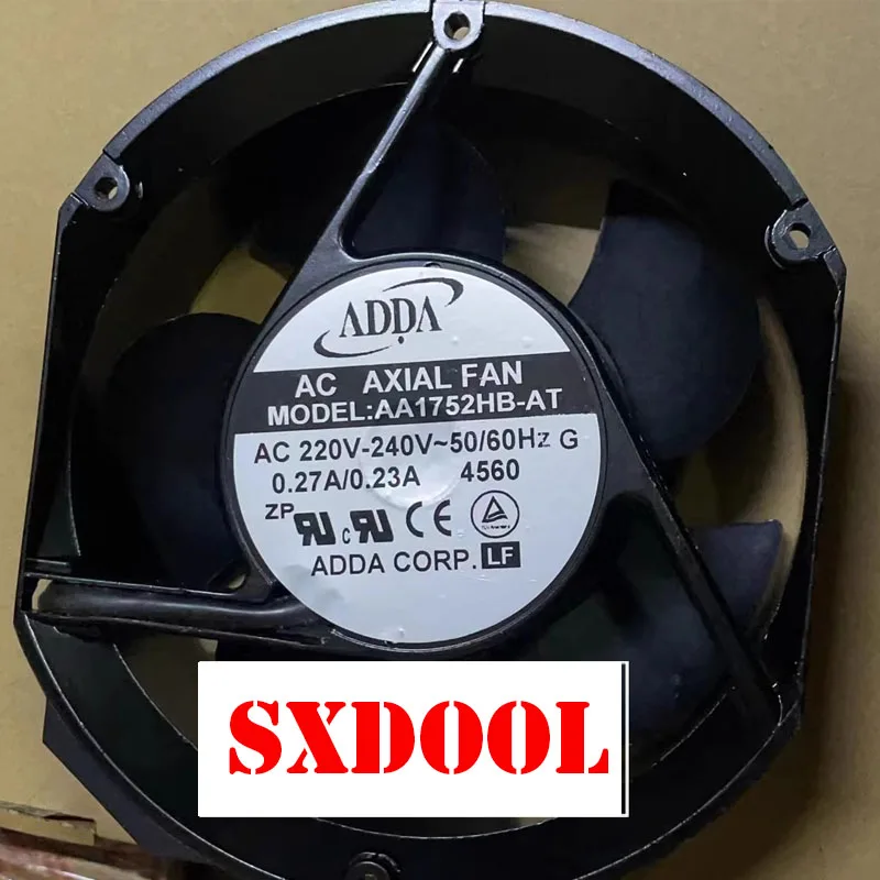 Ventola Assiale Adda Aa1752Hb-At Per Armadi Vfd-172X150X50Mm, Doppio Cuscinetto A Sfere, Telaio In Metallo, Lame Pbt, Raffreddamento Di Alta Qualità, 