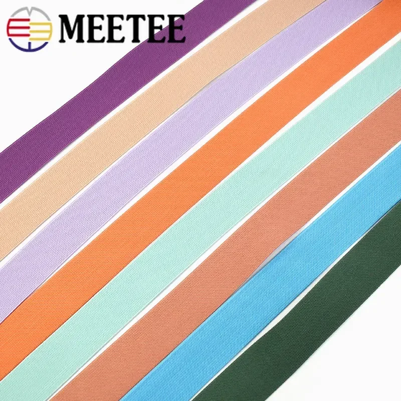 Meetee 의류 수리용 탄성 밴드, 바지 스트레치 스트랩, 원단 테이프, DIY 의류 재봉 액세서리, 25-40mm, 2/3 미터