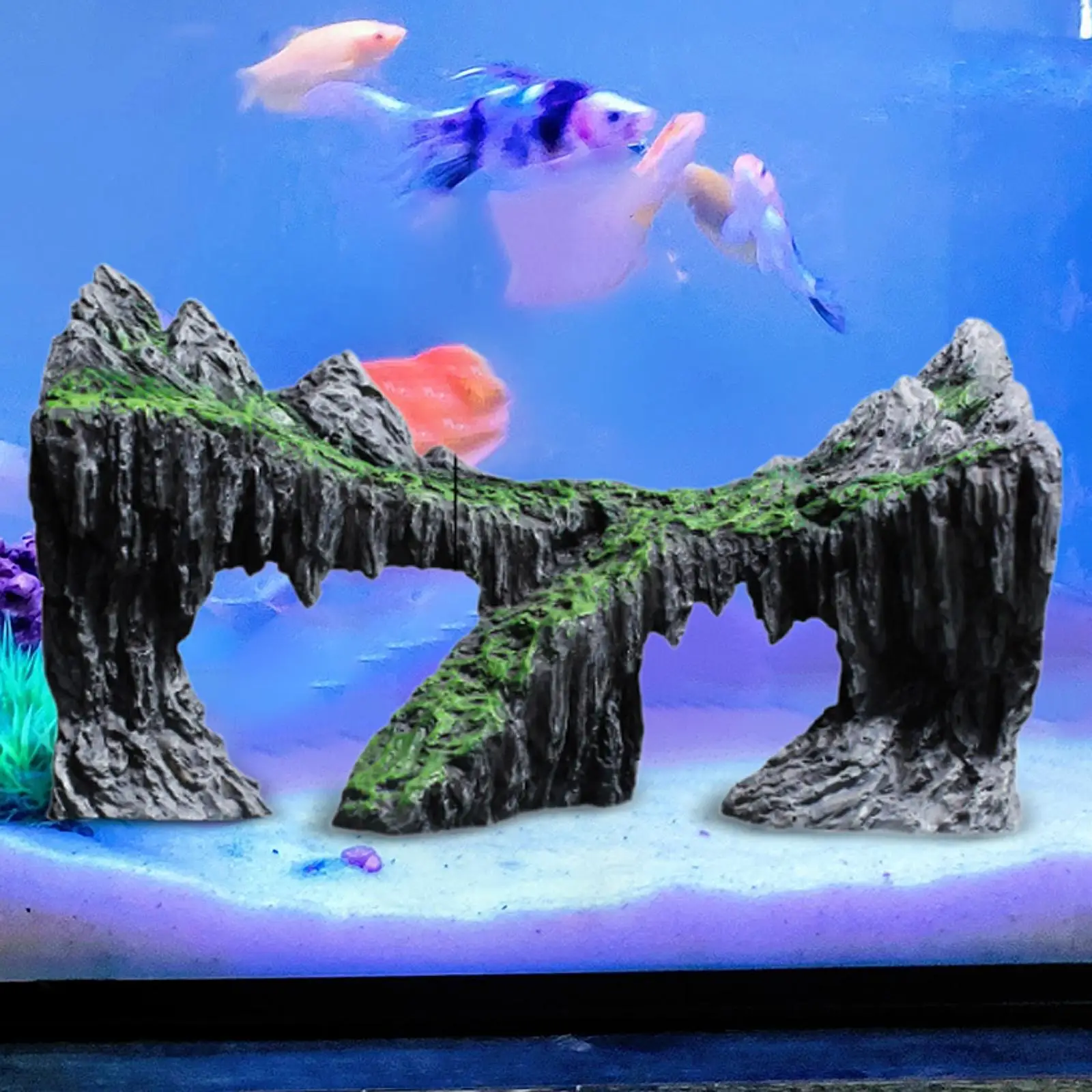 Fish Tank Rockery Cave Statue Resin Fish Tank Accessories Aquarium Decoration for Reptile Shrimp Turtle Betta Cichlid Small Fish Fish Tank Rockery Cave Statue Resin Fish Tank Accessories Aquarium Decoration for Reptile Shrimp Turtle Betta Cichlid Small Fish
