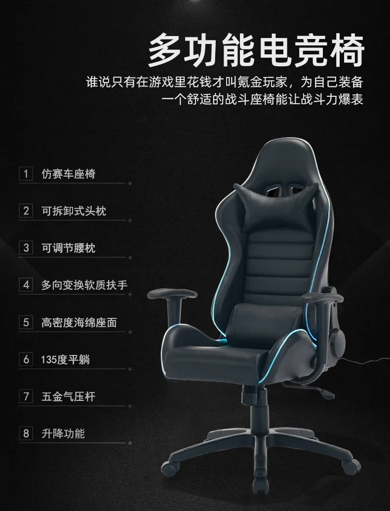 Description Picture 4 of itemSH 2023 Year Aoliviya Sh New American PU Leather Computer Chair Comfortable Long-Sitting Gaming Chair Home Reclinable Game Chair