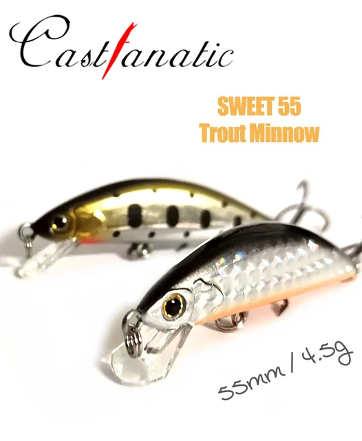 Castfanatic SWEET55 4.5g Sinking Minnow Bait jerkbait Crank