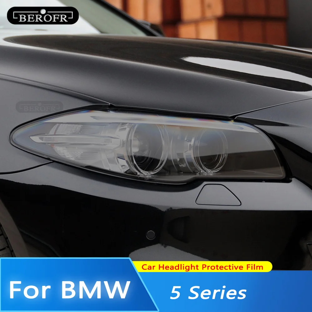 

2 шт., защитная пленка для автомобильных фар BMW 5 Series F10 F11 G30 G31 GT F07