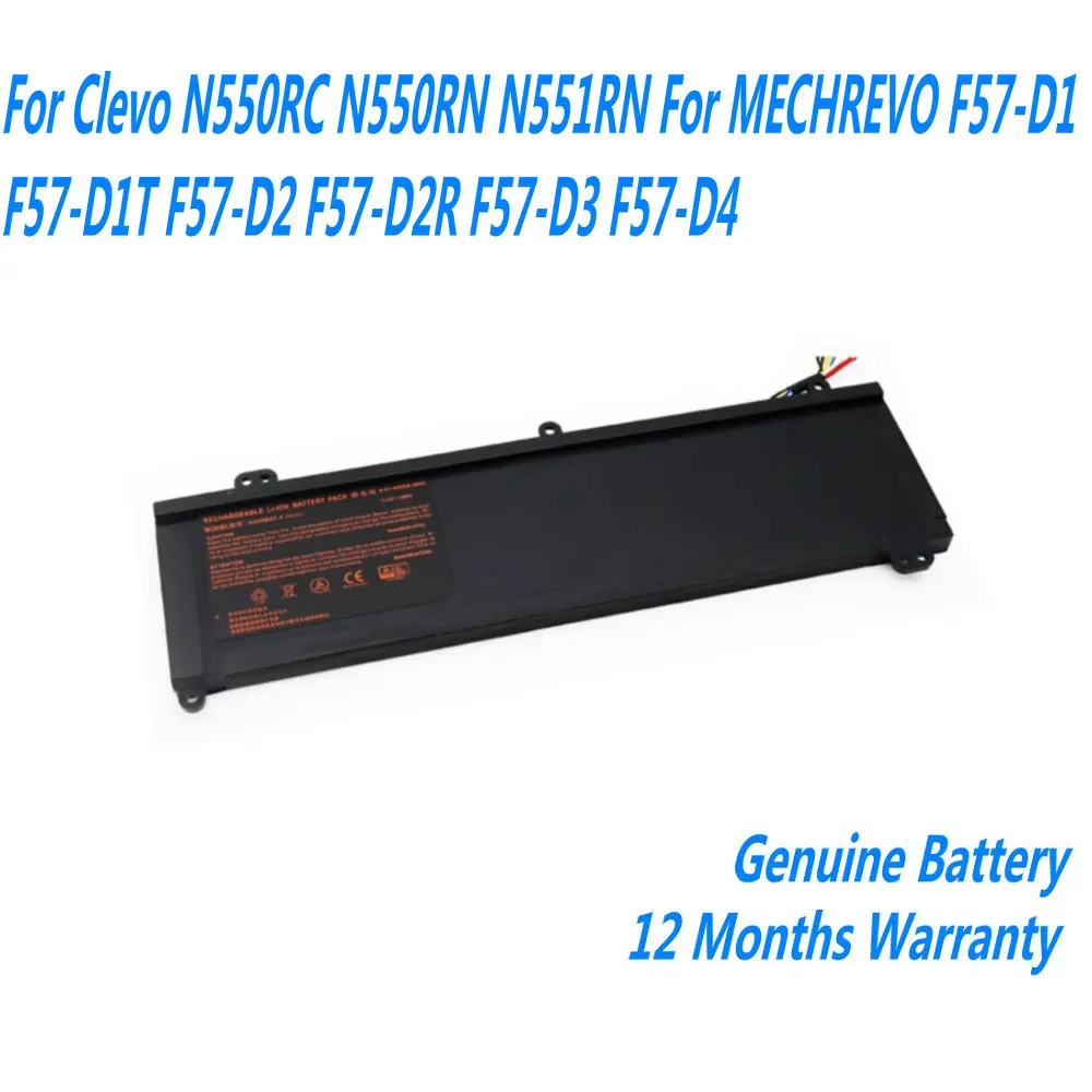 

New 11.4V 48WH N550BAT-3 Laptop Battery For Clevo N550RC N550RN N551RN For MECHREVO F57-D1 F57-D1T F57-D2 F57-D2R F57-D3 F57-D4
