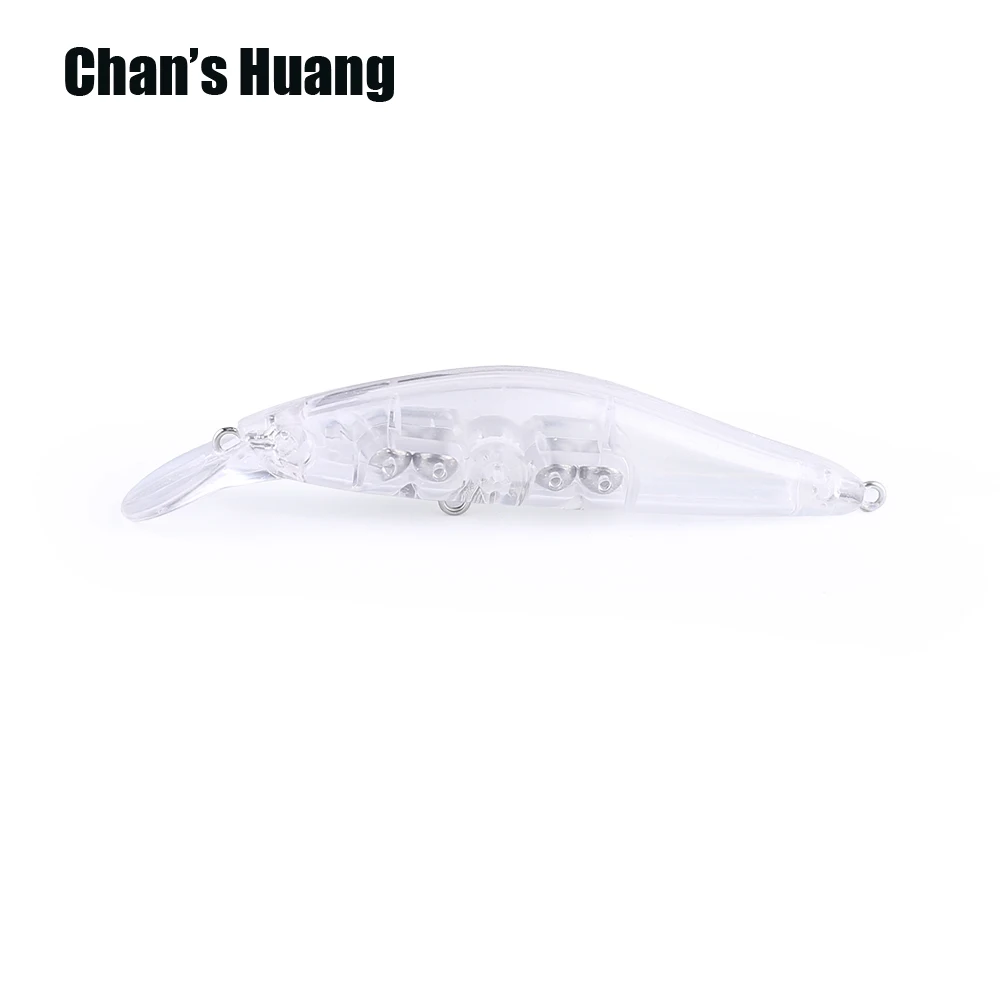 

Chan's Huang 20pcs 9.5CM 11G Transparent Bass Pike Bait Floating Hard Long Cast Minnow Blanks Shallow Lip Unpainted Fishing Lure