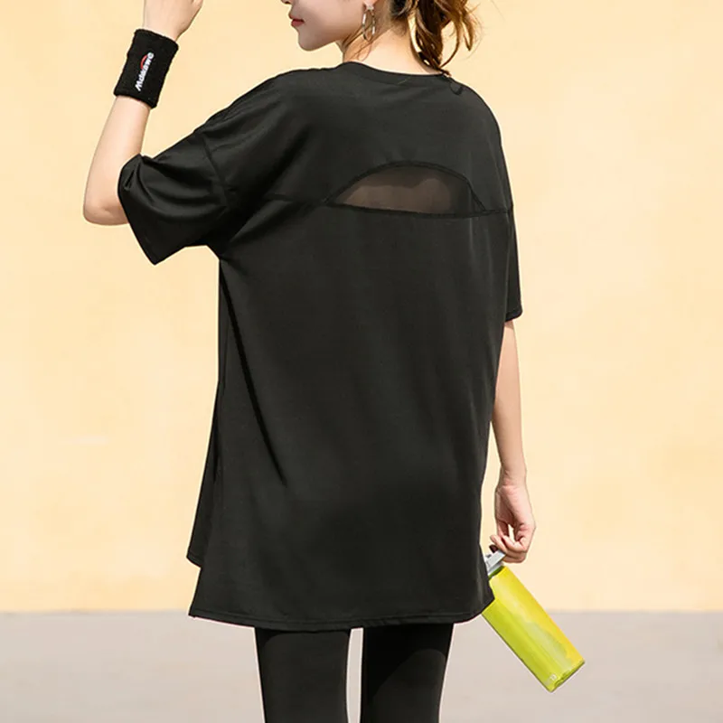 High Quality Women Yoga Loose T-Shirt 2