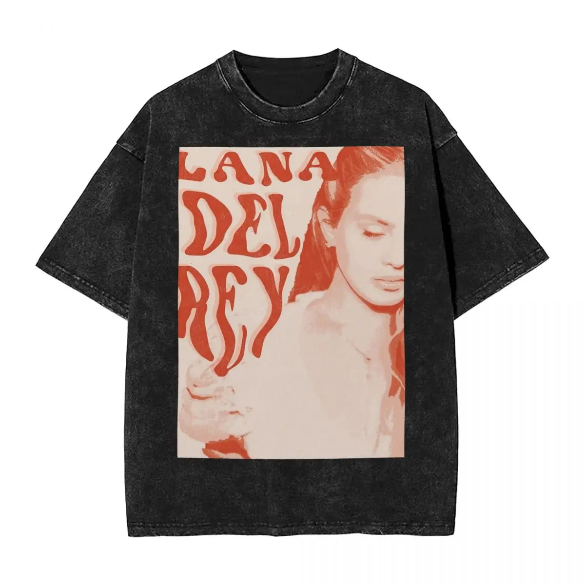 

Lana Del Rey T Shirts Hip Hop Washed 100% Cotton High Street T-Shirts Cool for Men Women Tops Streetwear Printed Tees