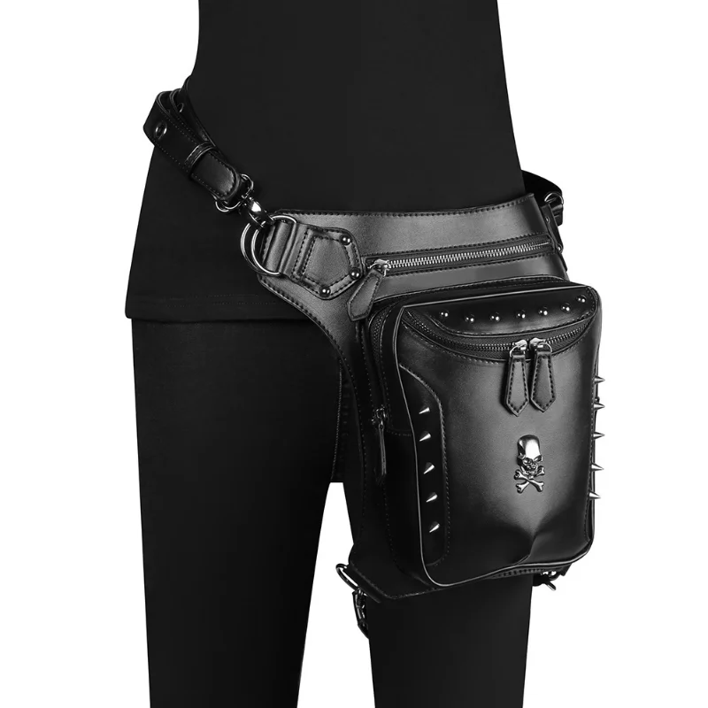 

Chikage Steampunk Tactical Knight Fanny Pack Female Euramerican Fashion Outdoor Riding Crossbody Bag Personality Shoulder Bag