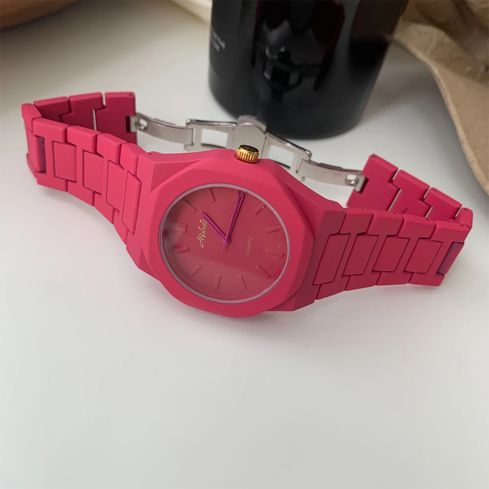 Free shippings Fashion Personality Colorful silicone strap quartz watch For women's girl watch  Jewelry accessories