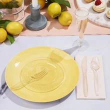  New Party Essentials 6 Pieces Disposable Plastic Champagne Flutes Wine Glasses Party 