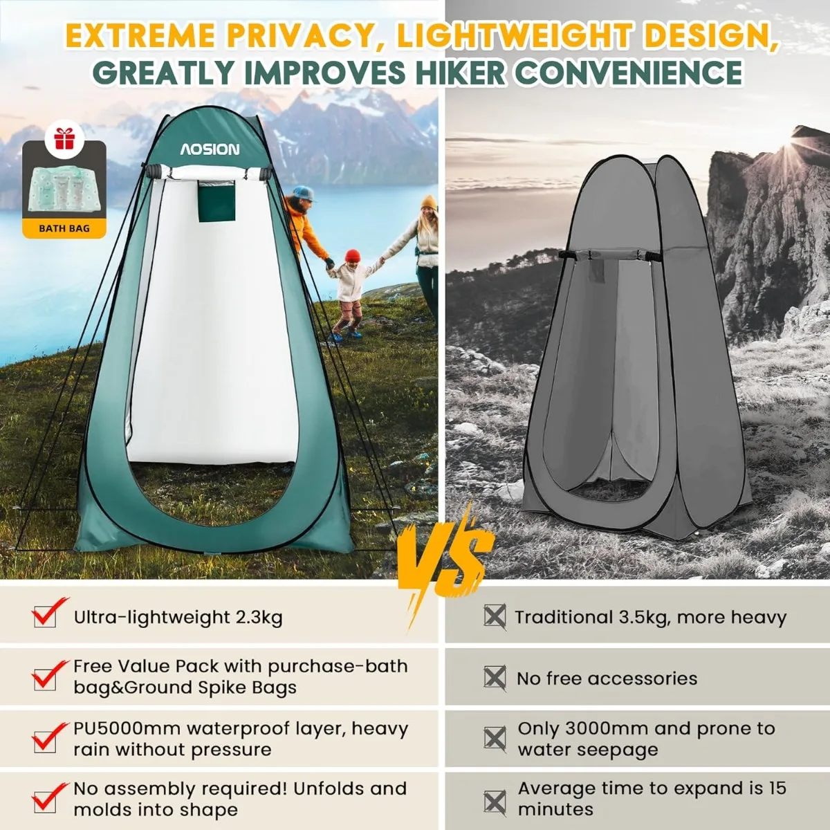 Portable Privacy Shower Tent 4