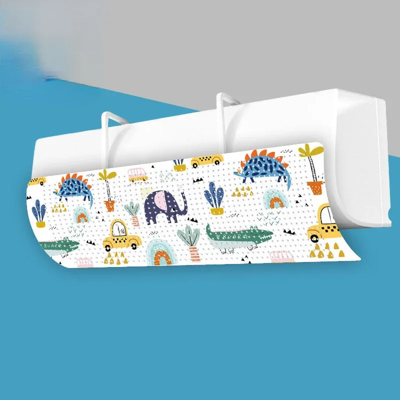 Cartoon air conditioner wind deflector adjustable windshield cooled baffle anti-direct blowing home office
