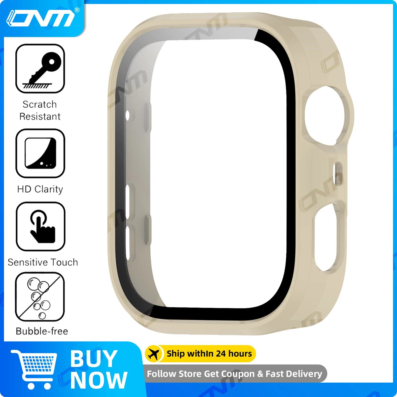 Premium Tempered Glass Screen Protector & Hard PC Protective Bumper