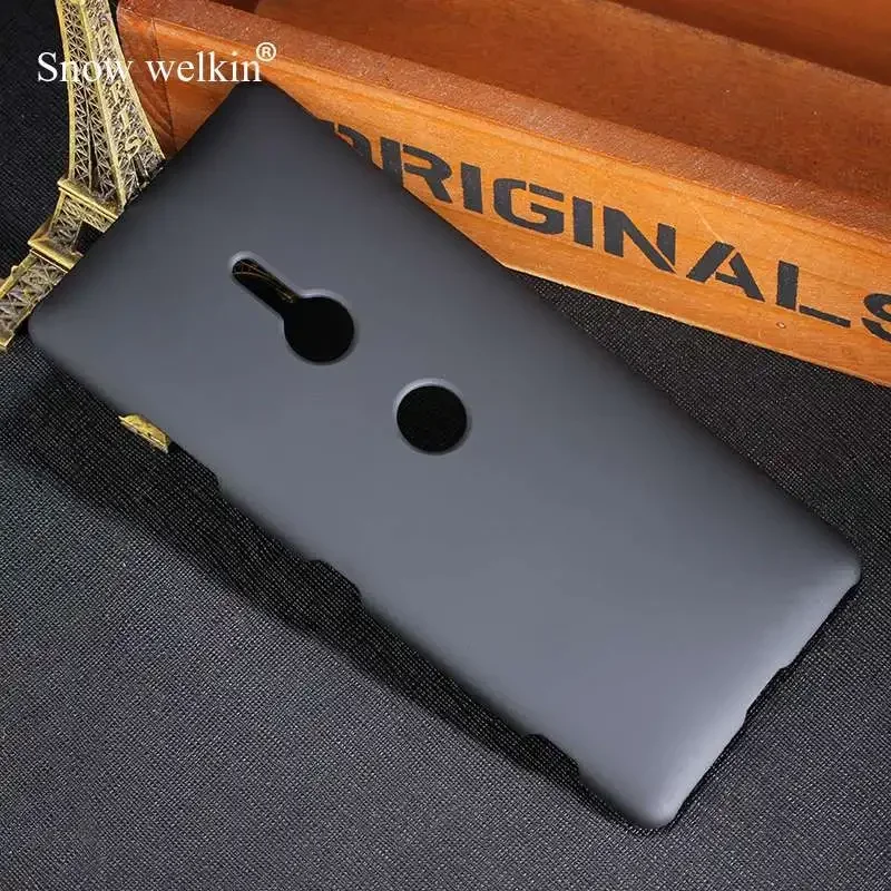 PC Mat Plastik sert çanta Kapak Sony Xperia X XZ2 XZ3 XZ4 mini Kompakt XA XA1 ultra XZ1 XZ M4 M5 XA3