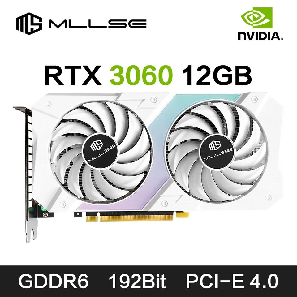 MLLSE RTX 3060 12GB Graphics Card GDDR6 192Bit PCI Express 4.0 Ã16 8Pin NVIDIA GPU Rtx 3060 Gaming Video Card Placa De Video