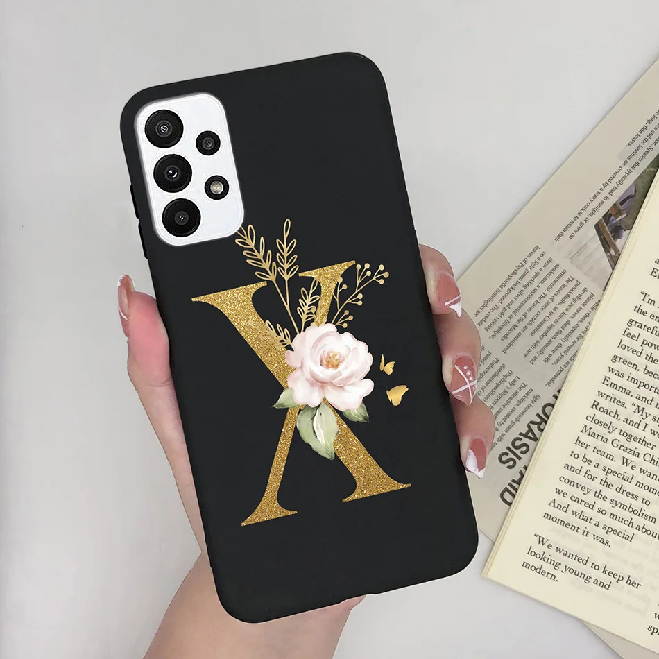 Stylish Alphabet Silicone Back Cover