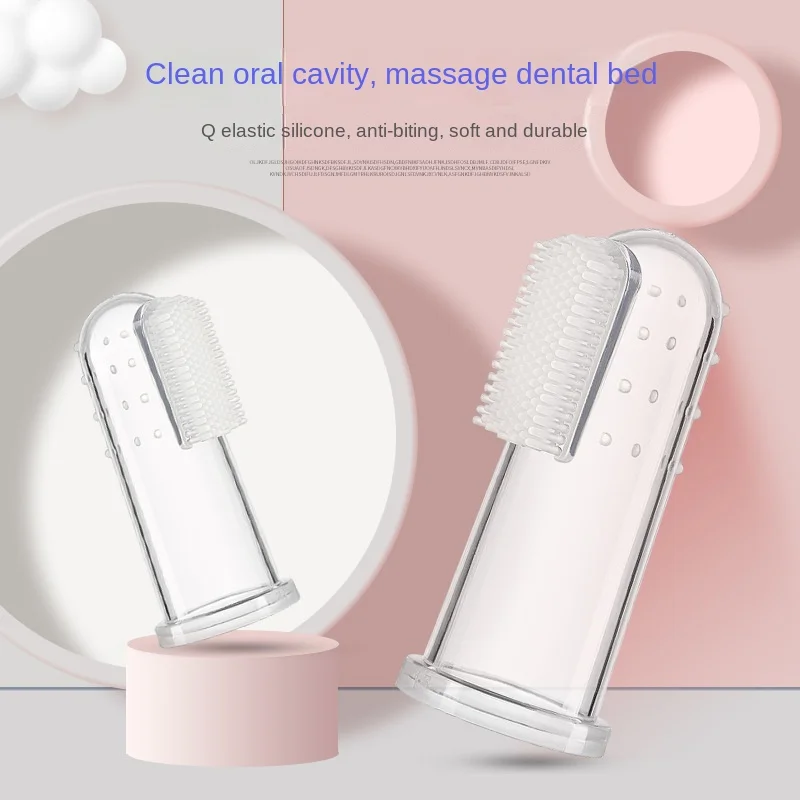 Soft Pet Finger Toothbrush Teddy Dog Brush Bad Breath Tartar Teeth Care Tool Dog Cat Cleaning Silicagel Pet Supplies pet finger toothbrush