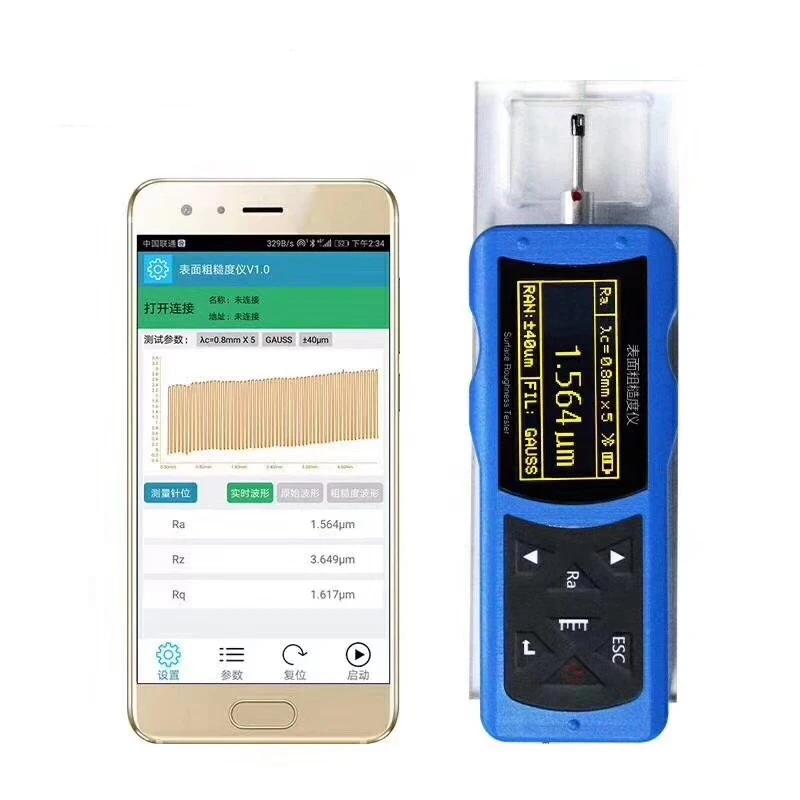 OLED Digital Graphic Display Surface Roughness Tester Electromechanical Integration Bluetooth APP Data Surface Roughness Gauge
