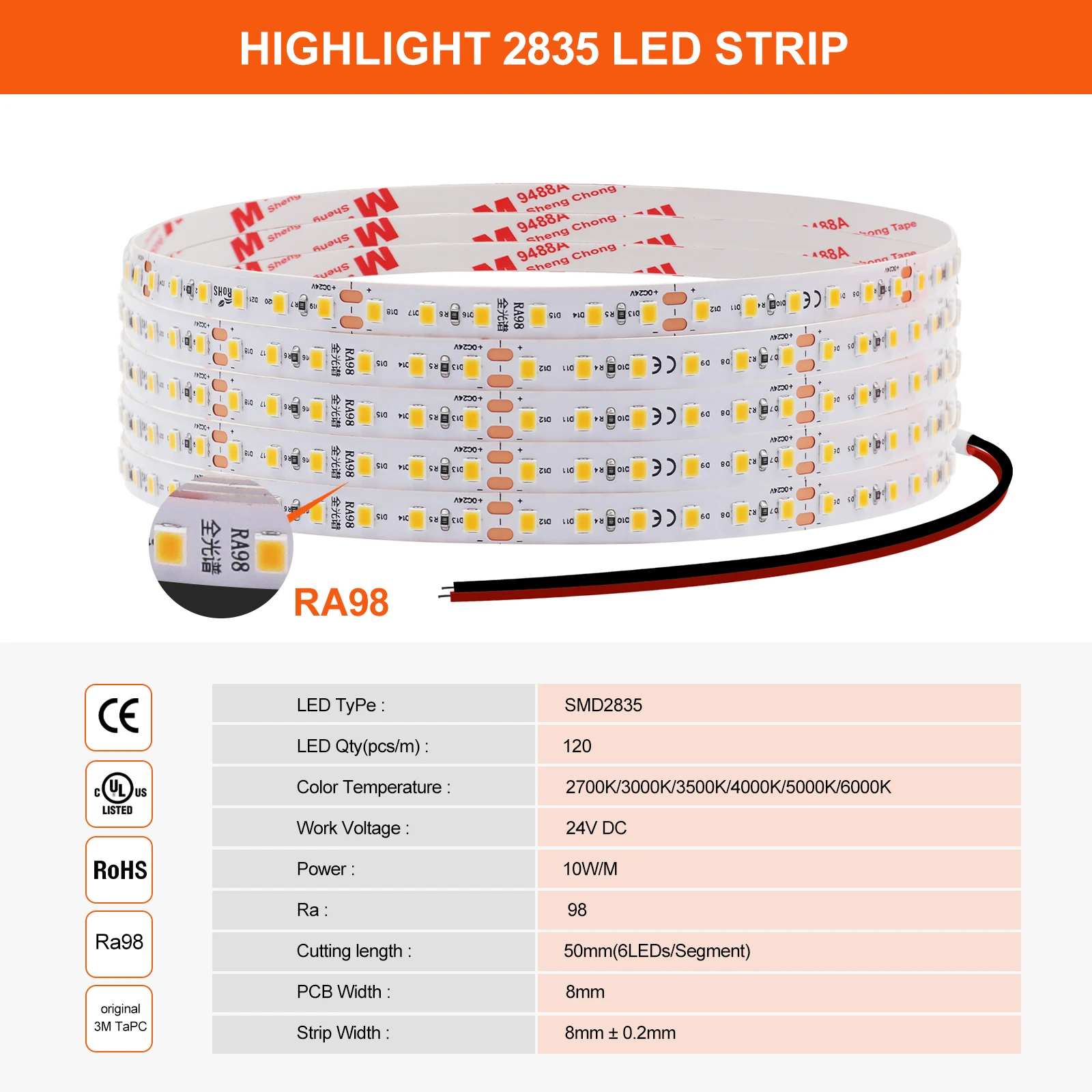 รูปสินค้า LED Strip ยืดหยุ่น ตกแต่งบ้าน ปรับแสงได้