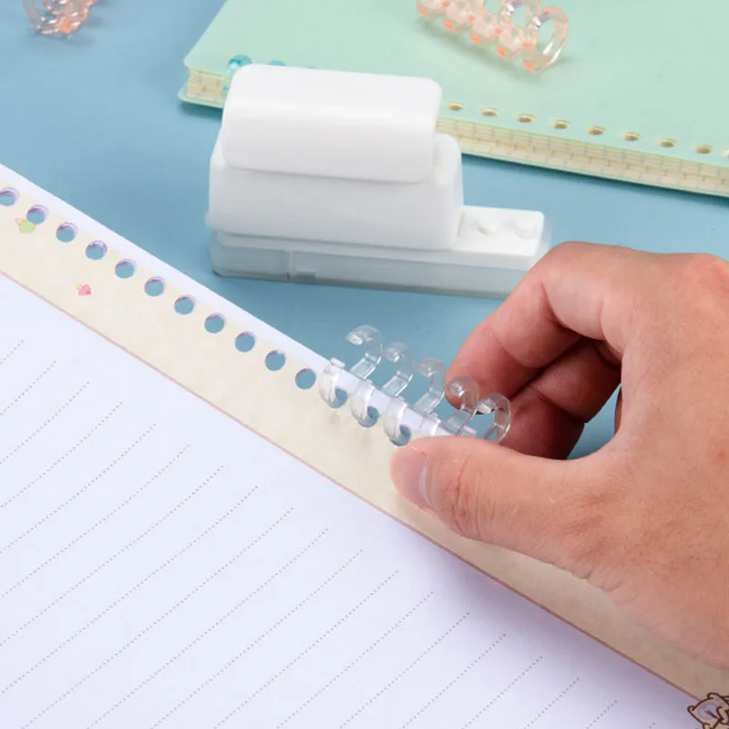 Mini 5 Holes Paper Punch A5 B5 A4 Loose Leaf Notebook Paper Puncher Tool Loose-leaf Binding Ring Student Office Stationery Supplies