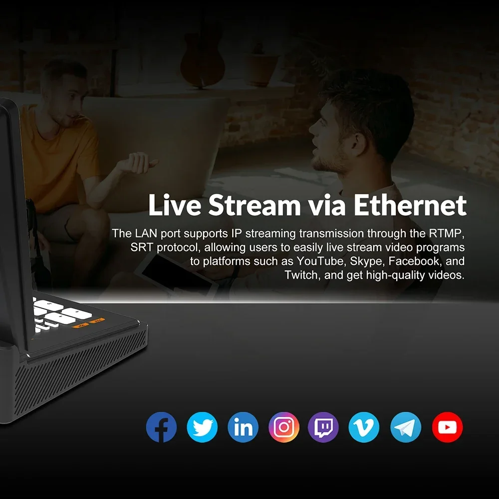 Avmatrix Shark H4 Plus 4-ch HDMI Streaming Video Switcher With 10Inch FHD IPS Screen Professional Audio Mixer And Rich Interface