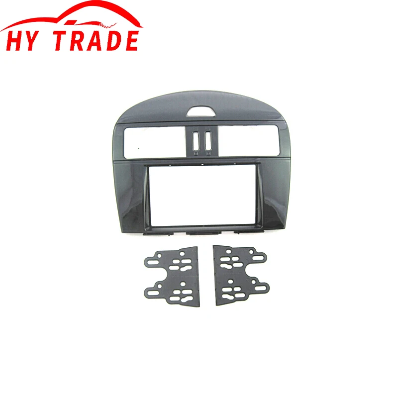 

HY Fascias Car Audio Panel Refitting Frame Dash Kit For Nissan Tiida Manual Air Conditioning 2011 2012 2013 2014 2015 2016 2017