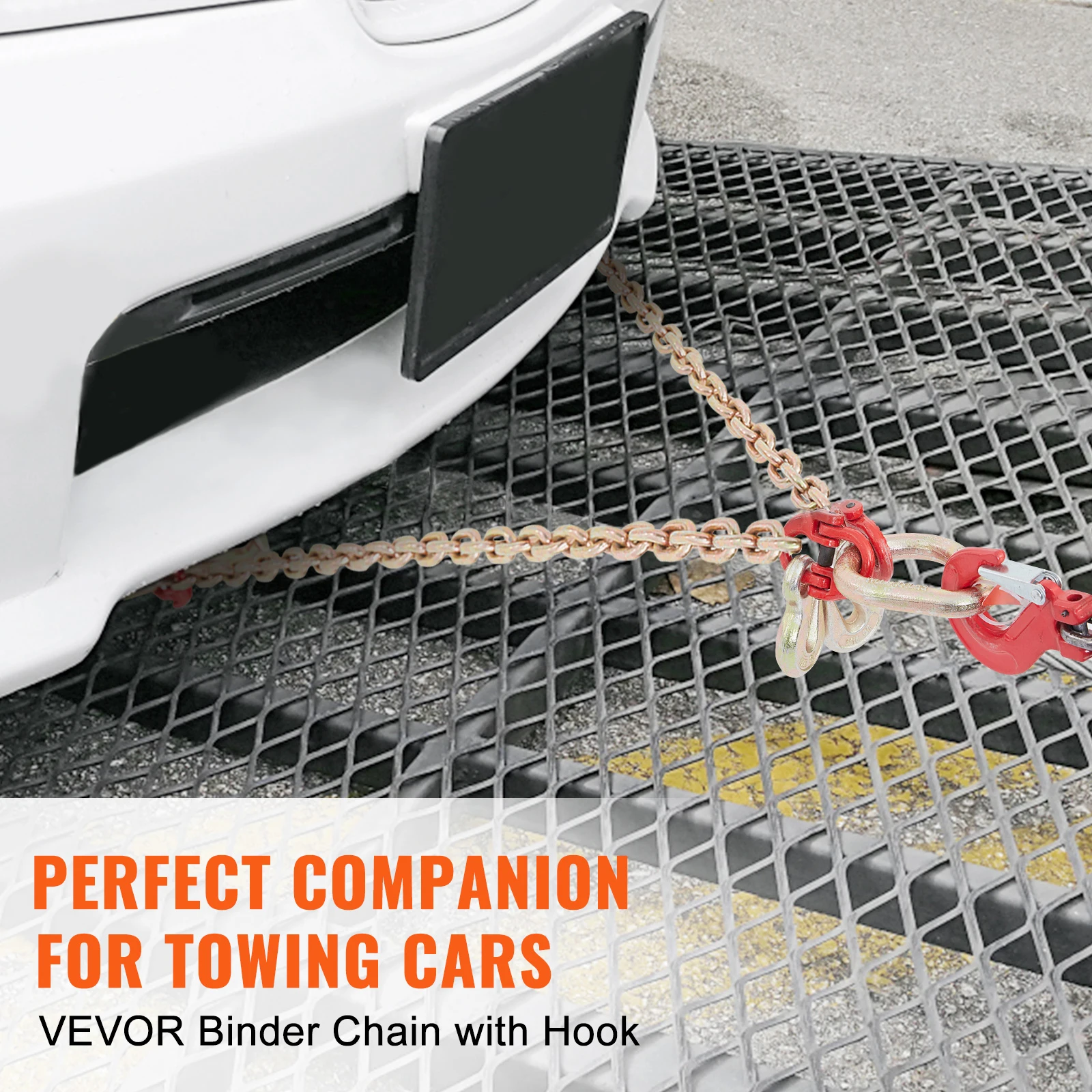 G80 Steel Tow Chain Bridle with Hooks for Lifting and Moving